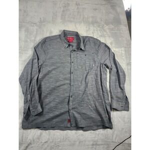 John M Browning Heritage Collection Shirt 2XL Button‎ Up Long Sleeve Grey Men's